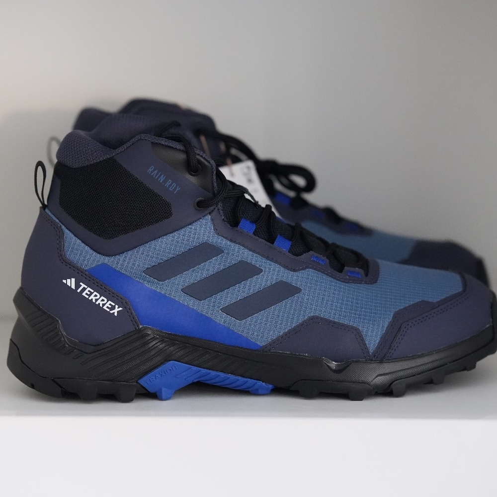 adidas Men Eastrail 2.0 Mid RAIN.RDY Waterproof Hiking Shoes Blue US 10.5
